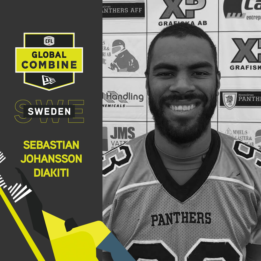 CFL Combine SWEDEN: Sebastian Johansson Diakiti, DL